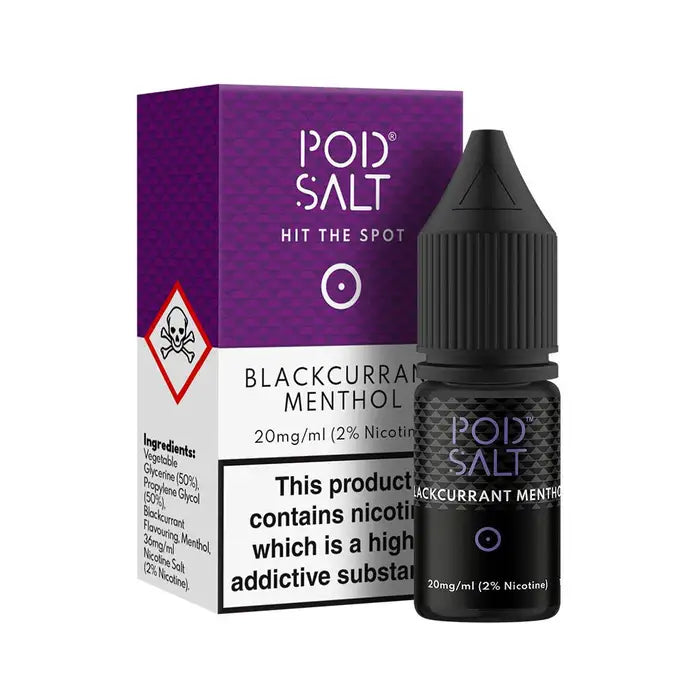 POD SALT CORE BLACKCURRANT MENTHOL NIC SALT E-LIQUID 10ML