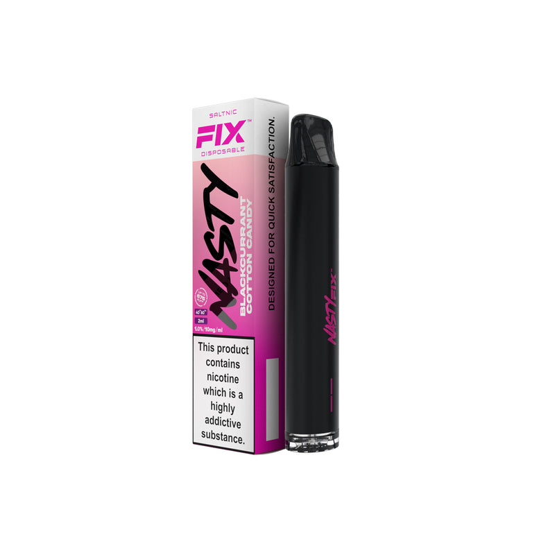 NASTY  AIRFIX BLACKCURRANT COTTON CANDY DISPOSABLE VAPE