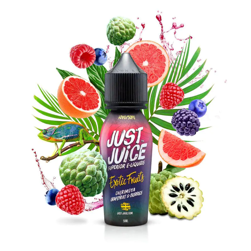 JUST JUICE CHERIMOYA GRAPEFRUIT & BERRIES SHORTFILL E-LIQUID 50ML