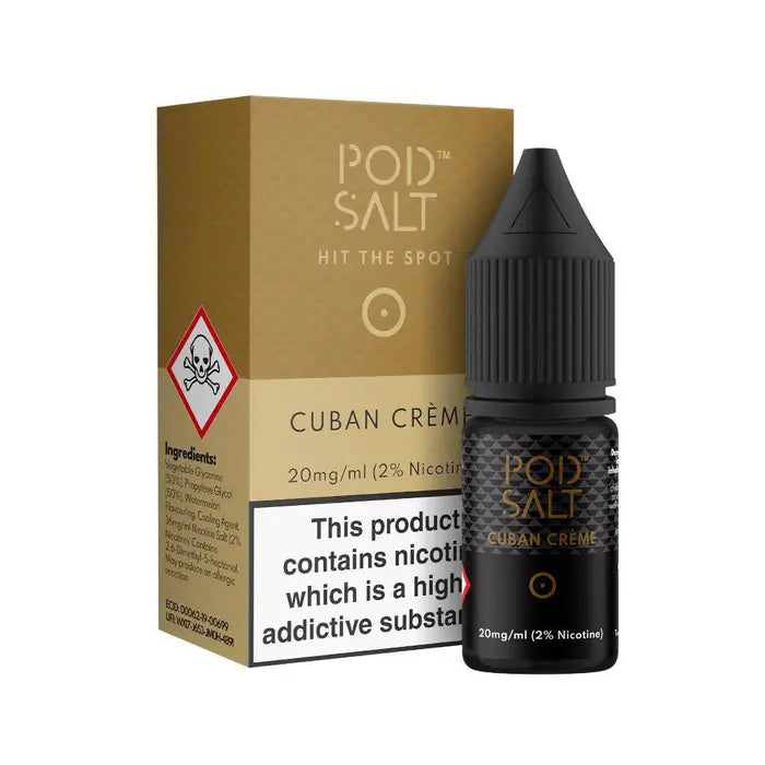 POD SALT CORE CUBAN CRÈME NIC SALT E-LIQUID 10ML