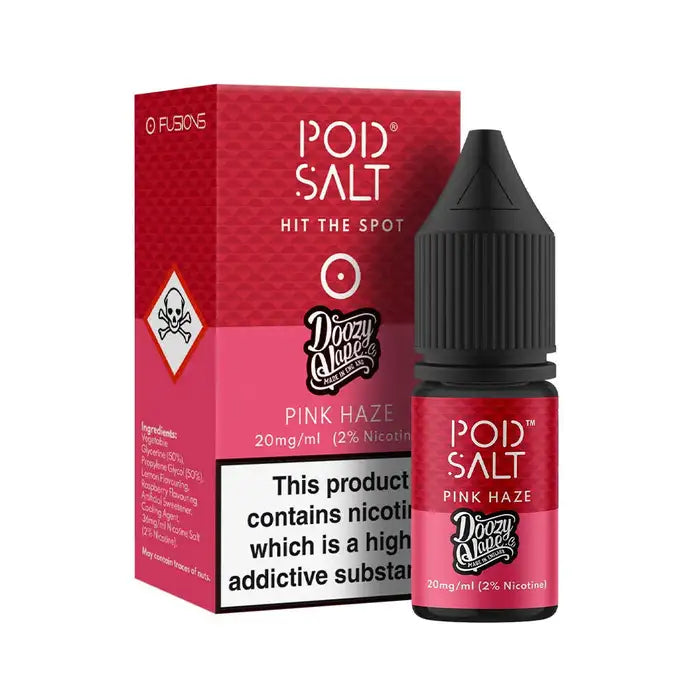 POD SALT FUSIONS PINK HAZE NIC SALT E-LIQUID 10ML