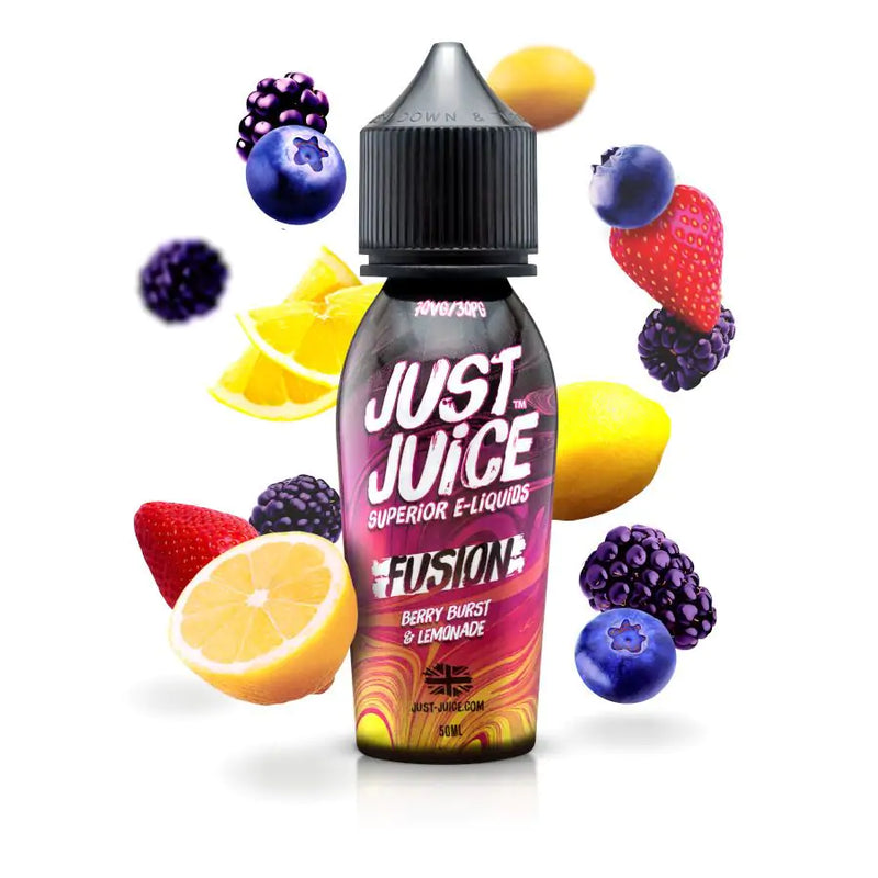 JUST JUICE FUSION BERRY BURST & LEMONADE SHORTFILL E-LIQUID 50ML