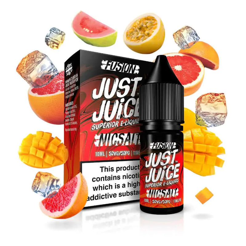 JUST JUICE FUSION MANGO & BLOOD ORANGE ICE NIC SALT E-LIQUID 10ML