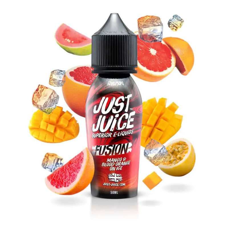 JUST JUICE FUSION MANGO & BLOOD ORANGE ON ICE SHORTFILL E-LIQUID 50ML