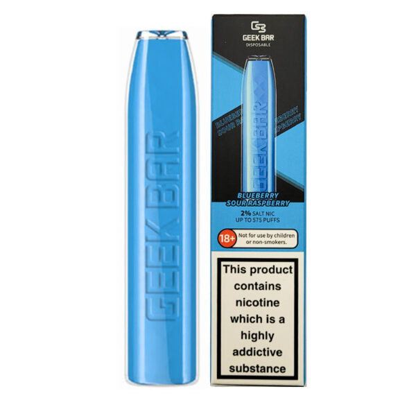 GEEK BAR BLUEBERRY SOUR RASPBERRY DISPOSABLE VAPE 575 PUFFS