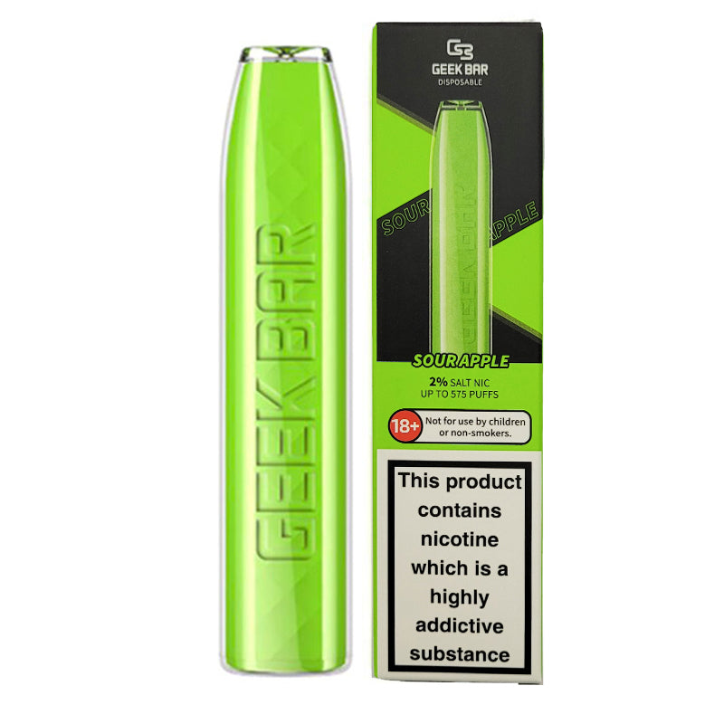 GEEK BAR SOUR APPLE DISPOSABLE VAPE 575 PUFF