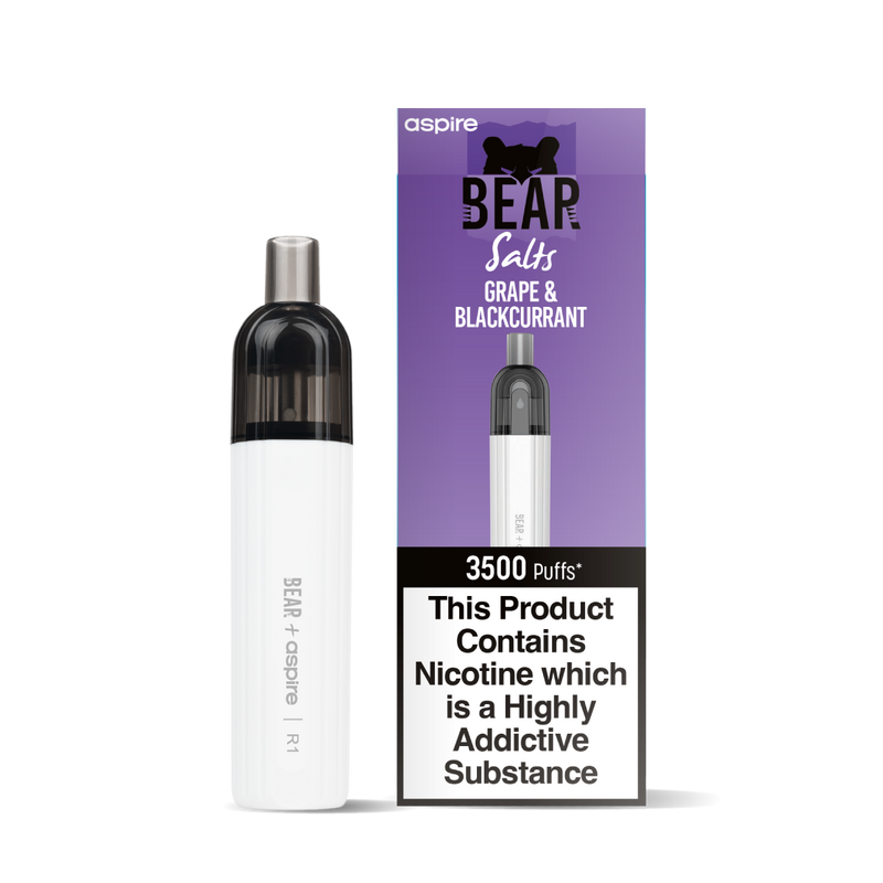 BEAR+ ASPIRE R1 GRAPE & BLACKCURRANT DISPOSABLE