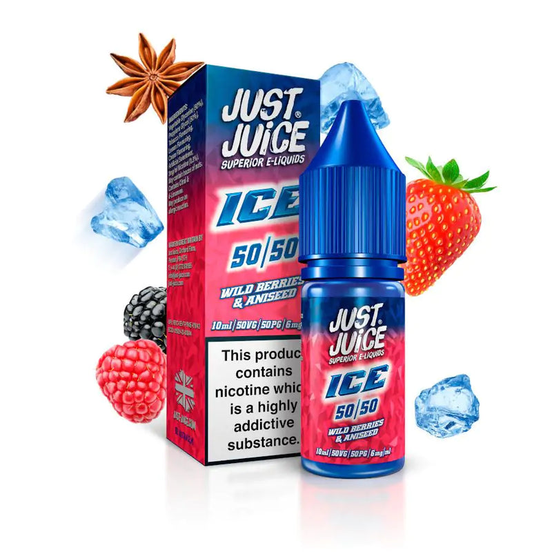 JUST JUICE WILD BERRIES & ANISEED 50/50 E-LIQUID 10ML