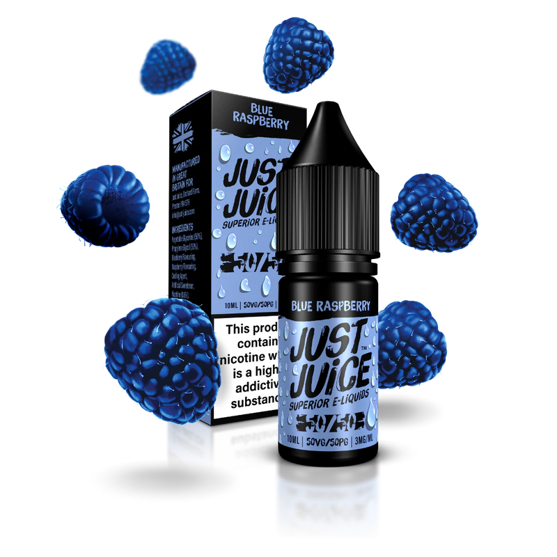 JUST JUICE BLUE RASPBERRY 50/50 E-LIQUID 10ML