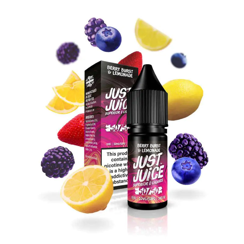 JUST JUICE FUSION BERRY BURST & LEMONADE 50/50 E-LIQUID 10ML