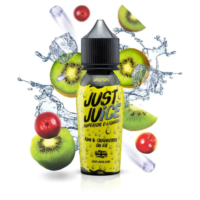 JUST JUICE KIWI & CRANBERRY ON ICE SHORTFILL E-LIQUID 50ML