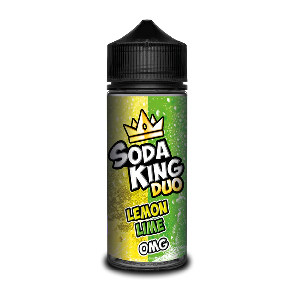 SODA KING DUO LEMON AND LIME E-LIQUID SHORTFILL 100ML