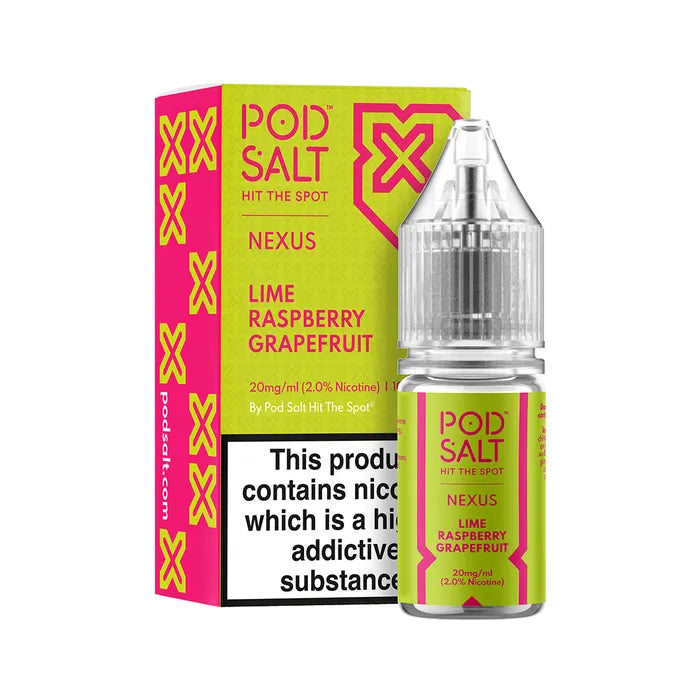 NEXUS POD SALT LIME RASPBERRY GRAPEFRUIT NIC SALT E-LIQUID 10ML