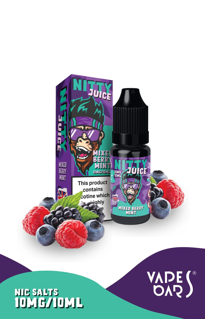 VAPES BARS NITTY JUICE MIXED BERRY MINT 10mg/20mg