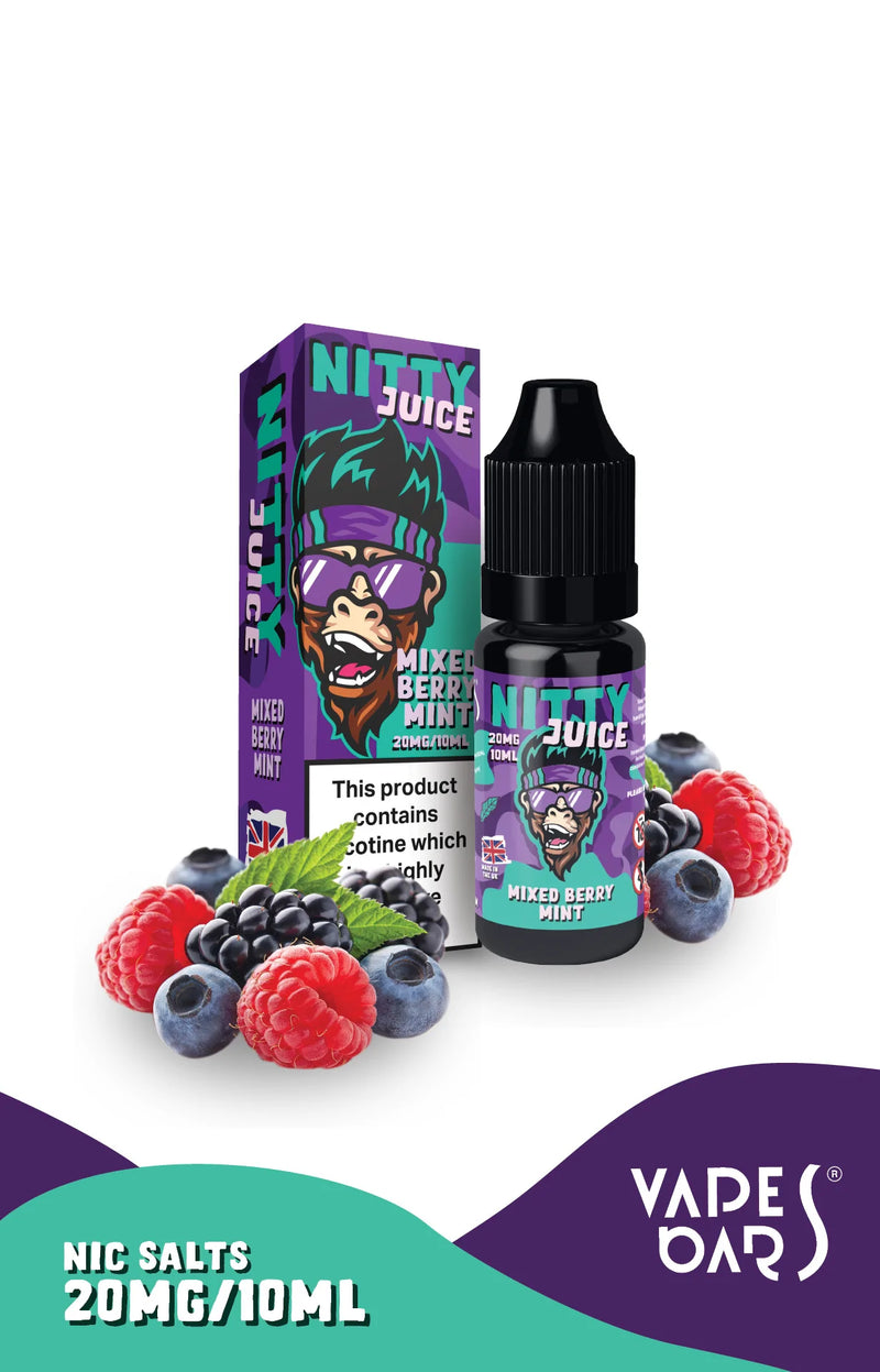 VAPES BARS NITTY JUICE MIXED BERRY MINT 10mg/20mg