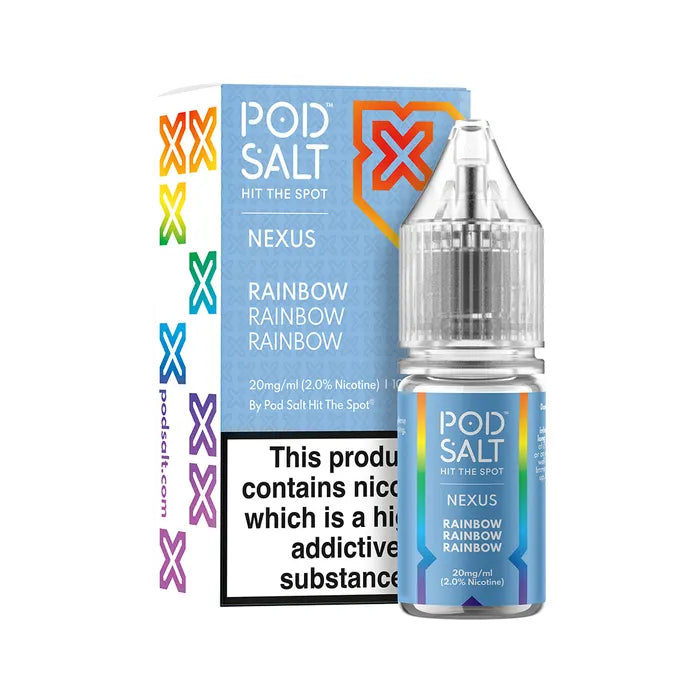 NEXUS POD SALT RAIBOW NIC SALT E-LIQUID 10ML