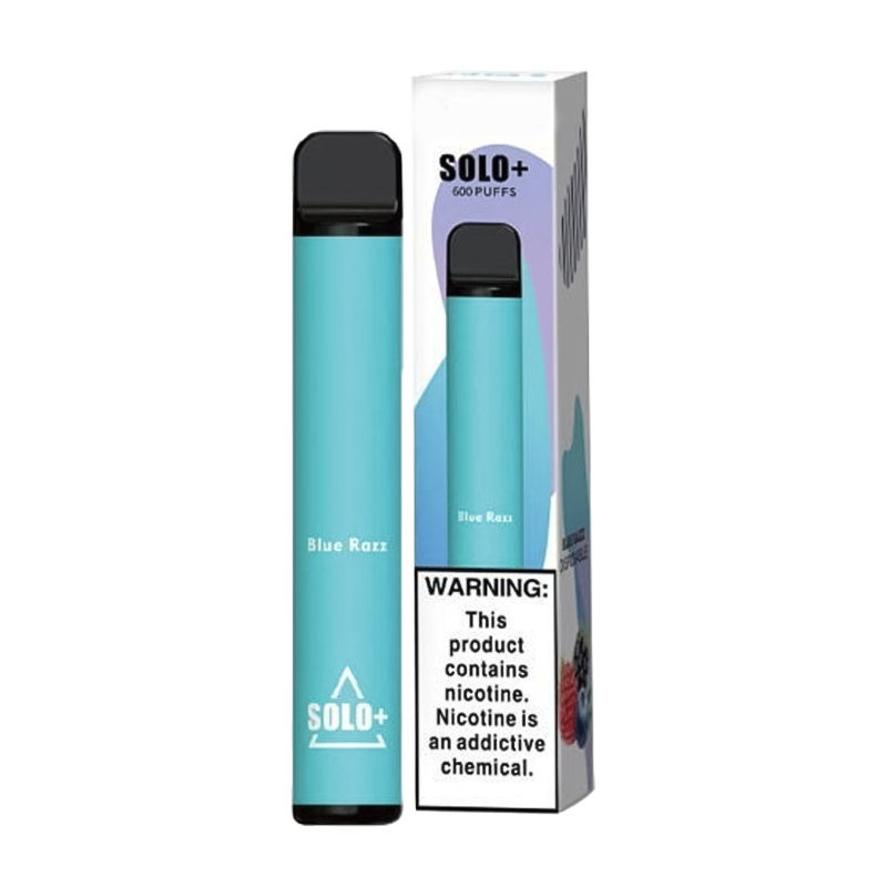 SOLO PLUS BLUE RAZZ 600 PUFFS DISPOSABLE VAPE