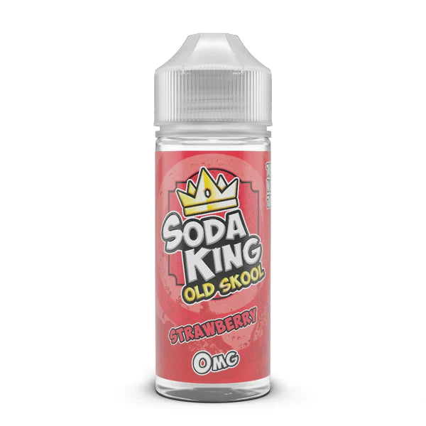 SODA KING OLD SCHOOL STRAWBERRY E-LIQUID SHORTFILL 100ML