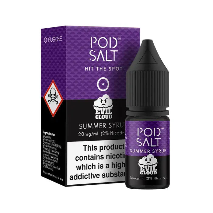 POD SALT FUSIONS SUMMER SYRUP NIC SALT E-LIQUID 10ML