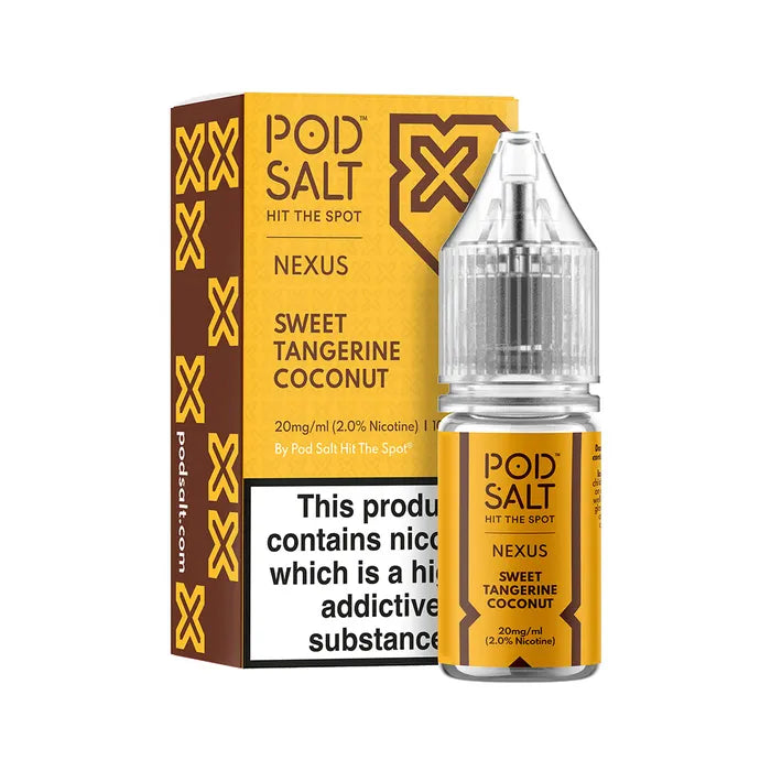 NEXUS POD SALT SWEET TANGERINE COCONUT NIC SALT E-LIQUID 10ML