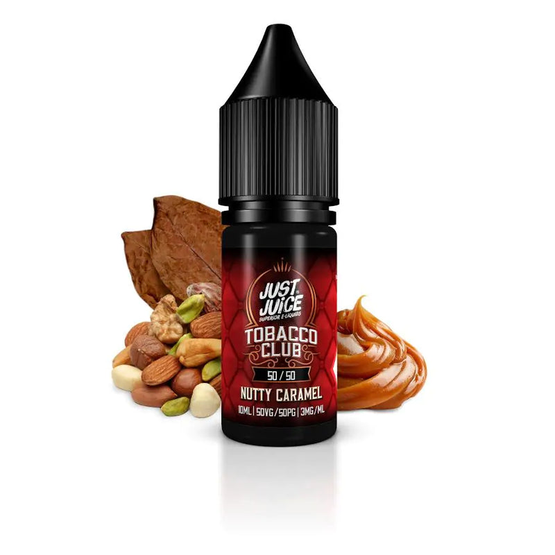 JUST JUICE NUTTY CARAMEL TOBACCO 50/50 E-LIQUID 10ML