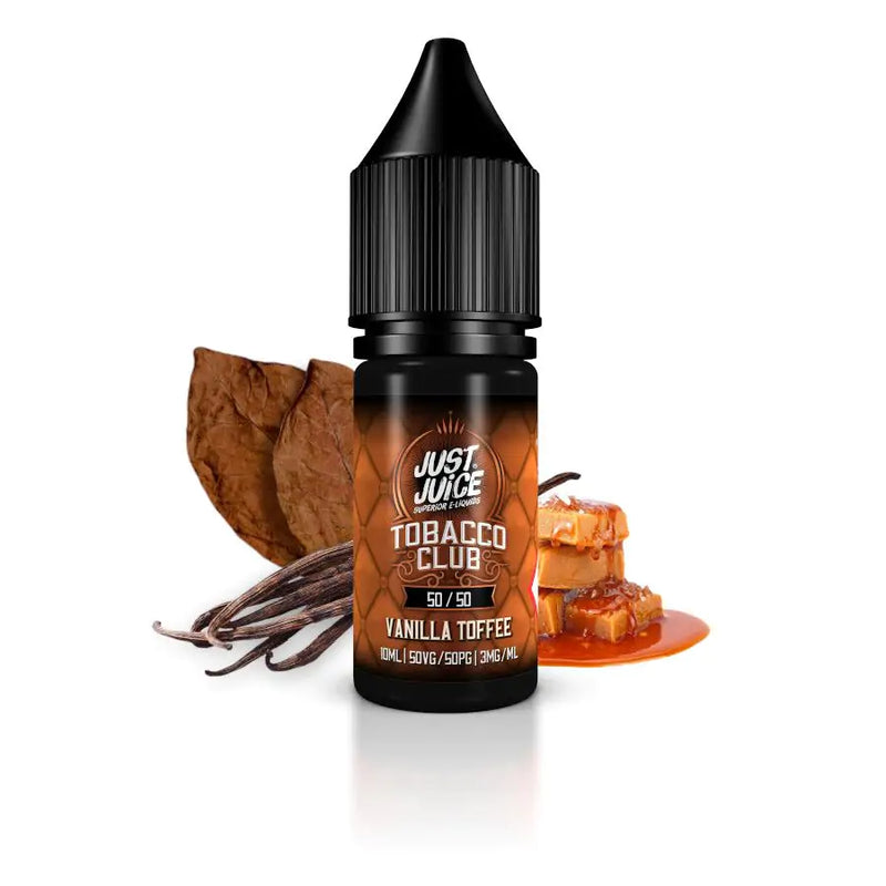 JUST JUICE VANILLA TOFFEE TOBACCO 50/50 E-LIQUID 10ML