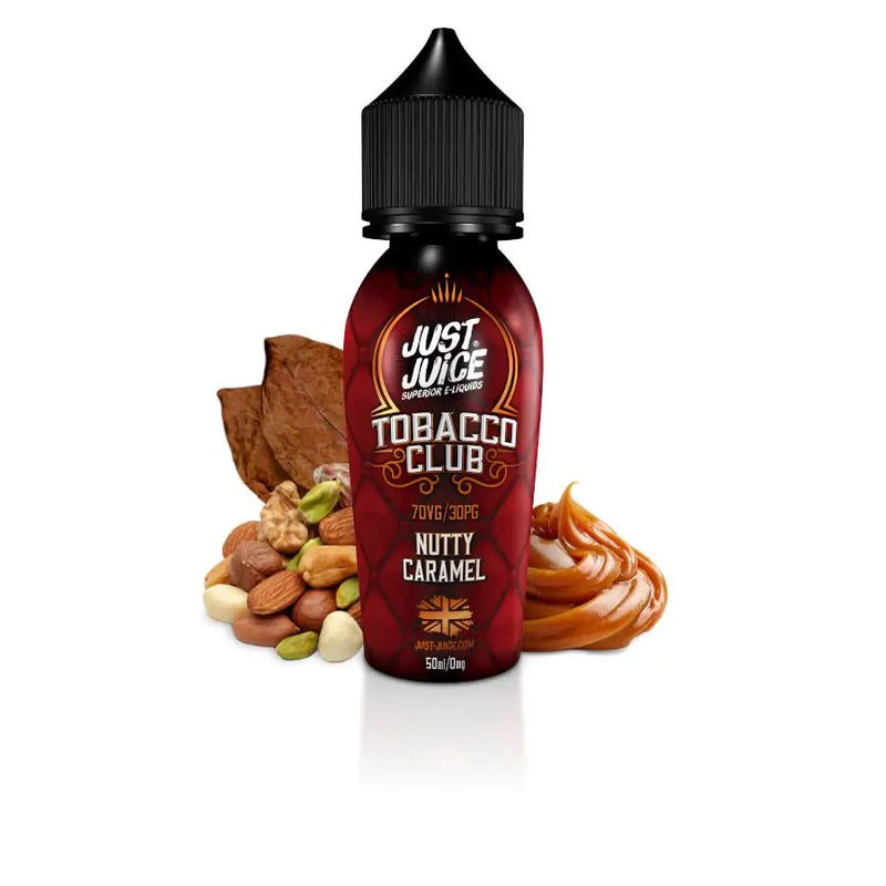 JUST JUICE NUTTY CARAMEL TOBACCO SHORTFILL E-LIQUID 50ML